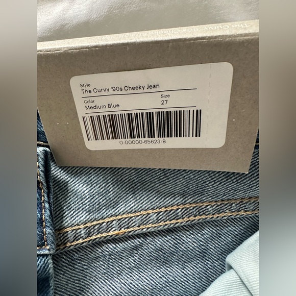 NWT - Everlane - The Curvy 90's Cheeky Straight Jean - Size 27 - Picture 7 of 8